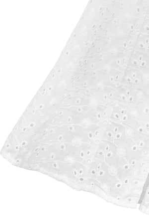 Robe en broderie anglaise Blanc S h5 Image7